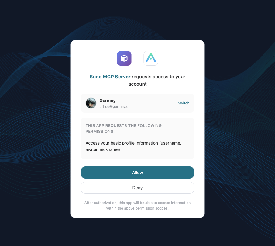 AceData Cloud OAuth Authorization