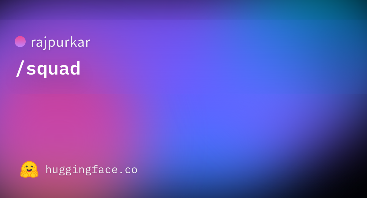 SQuAD 1.1 Dataset
