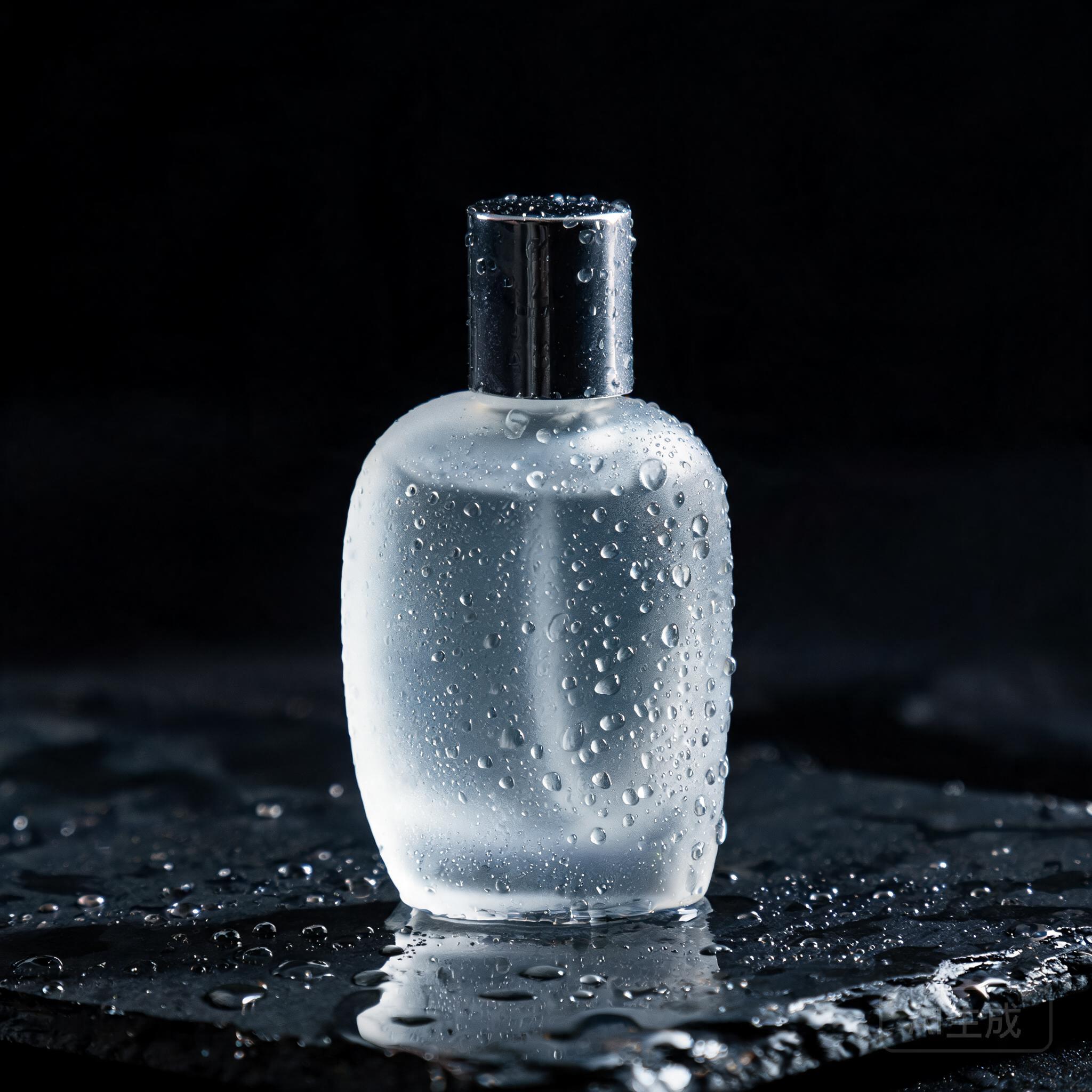 SeeDream generated frosted glass perfume bottle product image