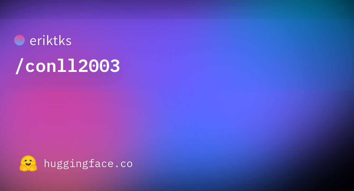 CoNLL-2003 Dataset