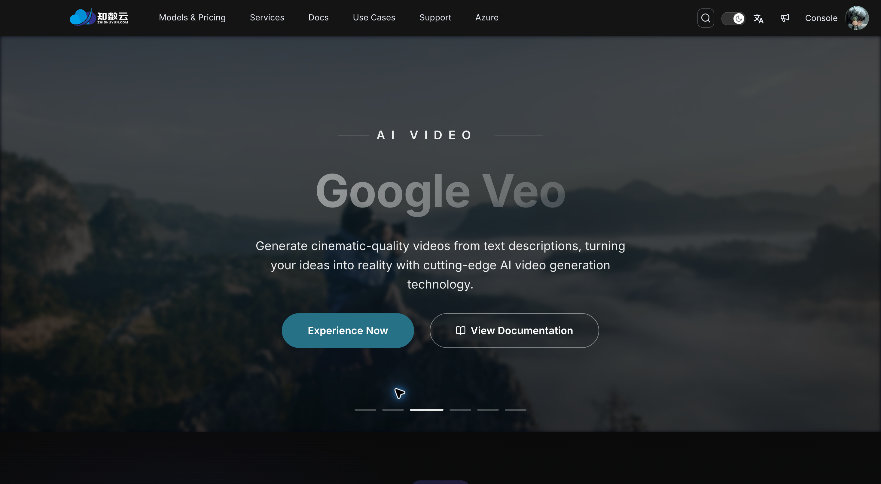 API Platform English customer homepage: service introduction, online experience, and documentation entrance