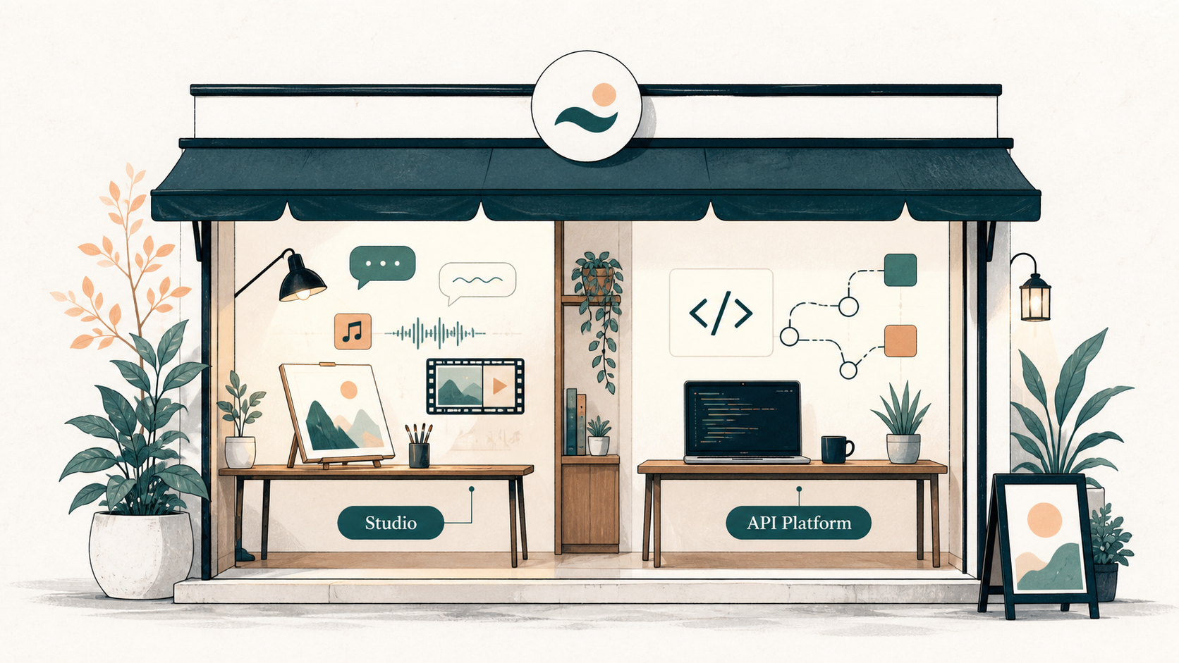 Two products under the same brand: Studio for creation, API Platform for application integration